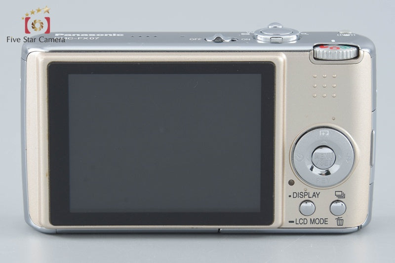 Panasonic LUMIX DMC-FX07 7.2 MP Gloss Gold Digital Camera from Japan