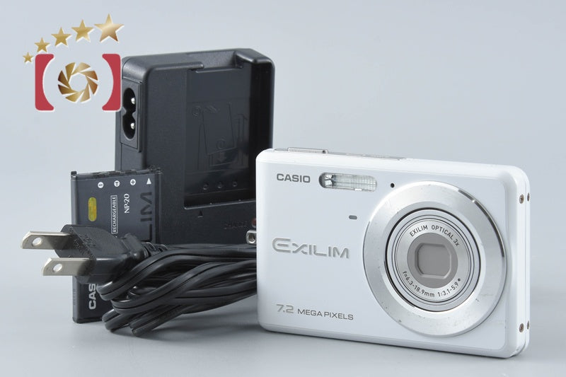 CASIO EXILIM EX-Z77 White 7.2 MP Digital Camera from Japan