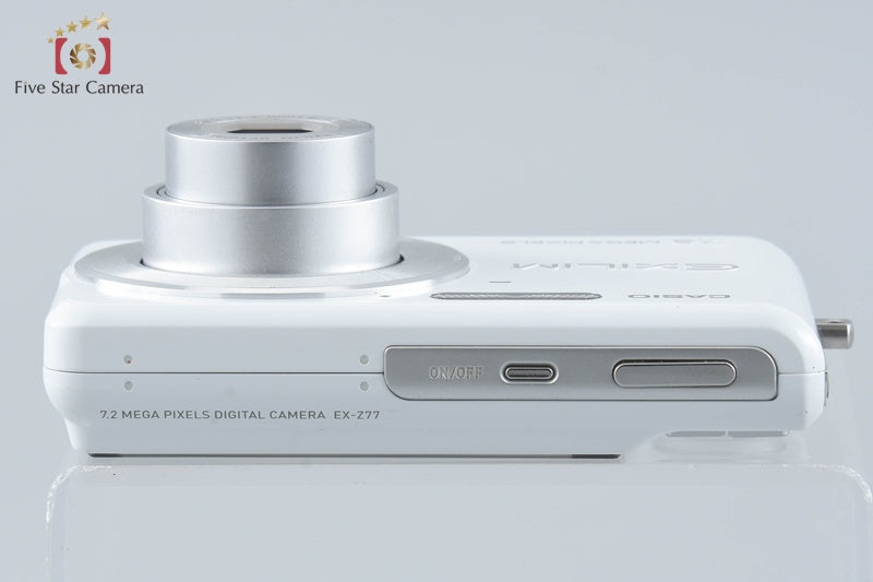 CASIO EXILIM EX-Z77 White 7.2 MP Digital Camera from Japan