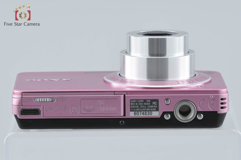 Sony Cyber-Shot DSC-W350 Pink 14.1 MP Digital Camera [Japanese Language Only]