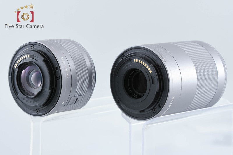 "Count 2,000" Canon EOS Kiss M / M50 White 24.0 MP 15-45 55-200 IS STM Lenses