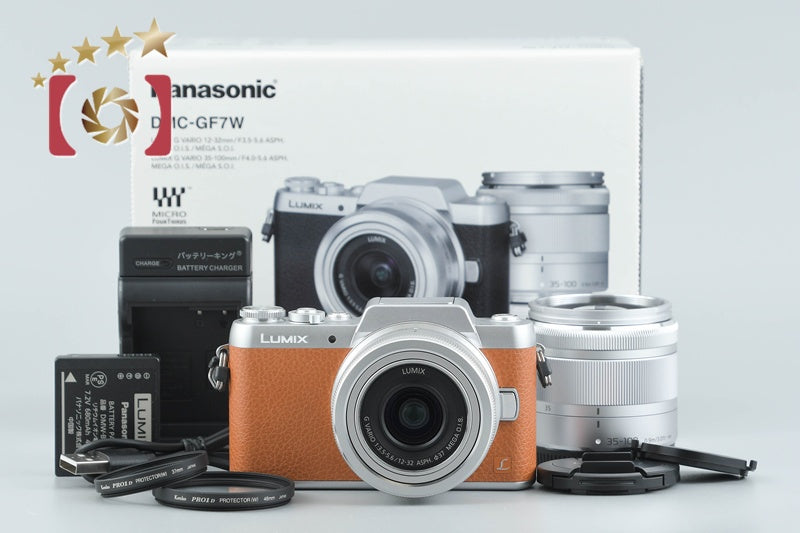 Panasonic LUMIX DMC-GF7 Brown 16.0 MP 12-32 35-100 Lens [Japanese Language Only]