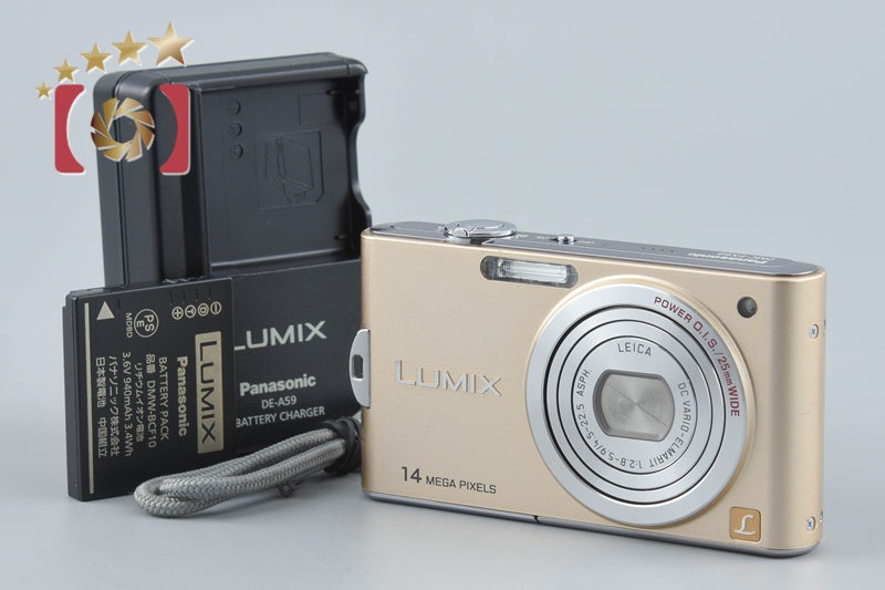 Panasonic LUMIX DMC-FX66 Gold 14.1 MP Digital Camera [Japanese Language Only]