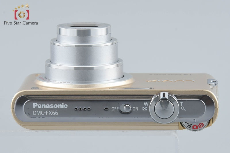 Panasonic LUMIX DMC-FX66 Gold 14.1 MP Digital Camera [Japanese Language Only]