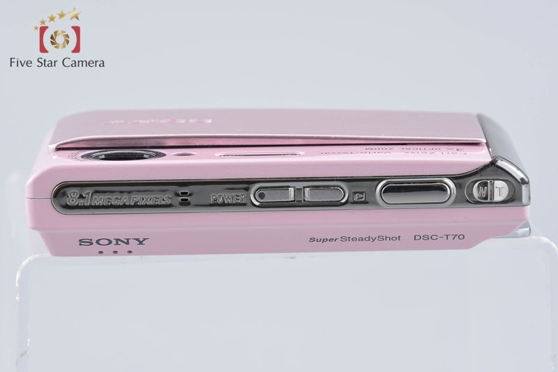 Sony Cyber-Shot DSC-T70 Pink 8.1 MP Digital Camera [Japanese Language Only]