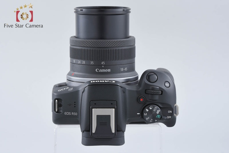 "Count 1,000" Canon EOS R50 Black 24.2 MP RF-S 18-45 IS STM Lens