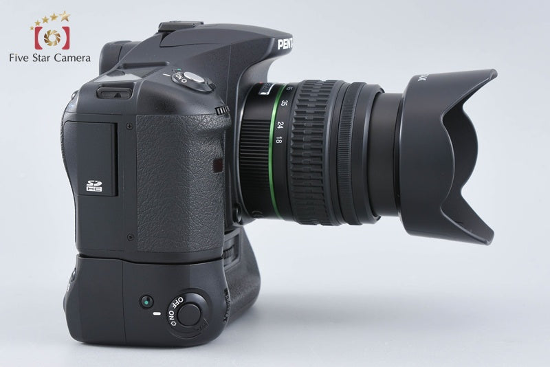 "Count 1,392" PENTAX K10D 10.2 MP DSLR Camera 18-55 Lens w/ D-BG2 Battery Grip