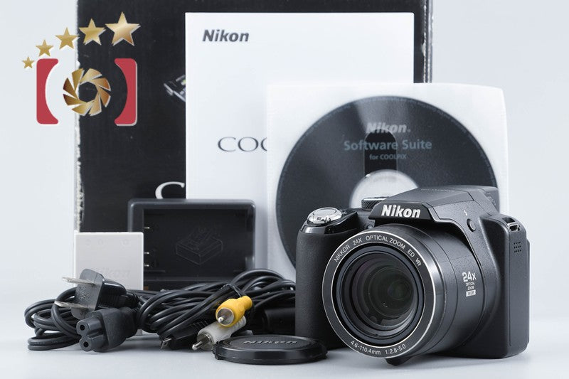 Nikon COOLPIX P90 Black 12.1 MP Digital Camera w/ Box from Japan
