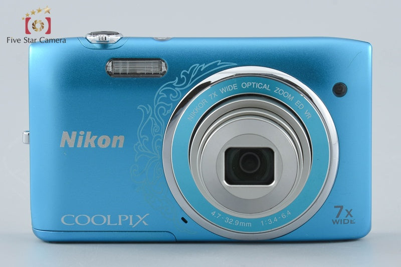 Nikon COOLPIX S3500 Oriental Blue 20.0 MP Digital Camera from Japan