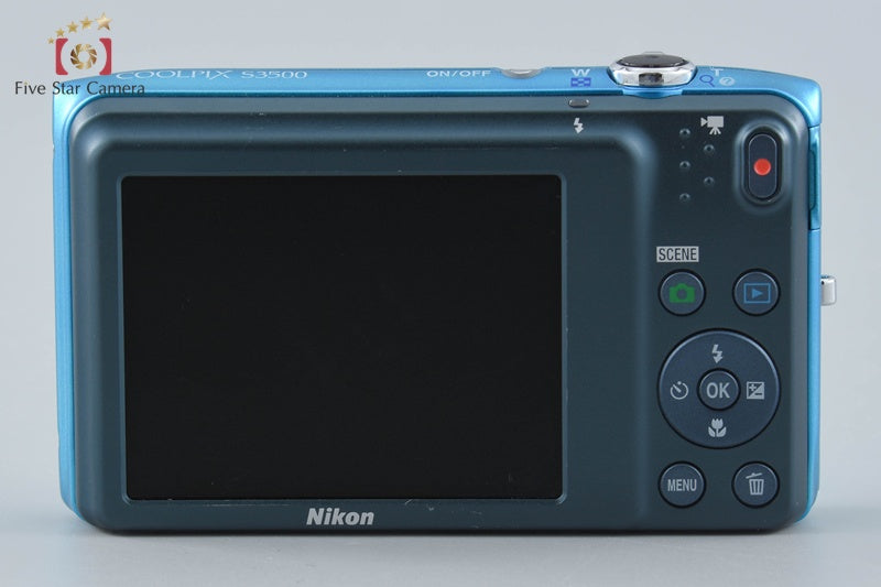 Nikon COOLPIX S3500 Oriental Blue 20.0 MP Digital Camera from Japan
