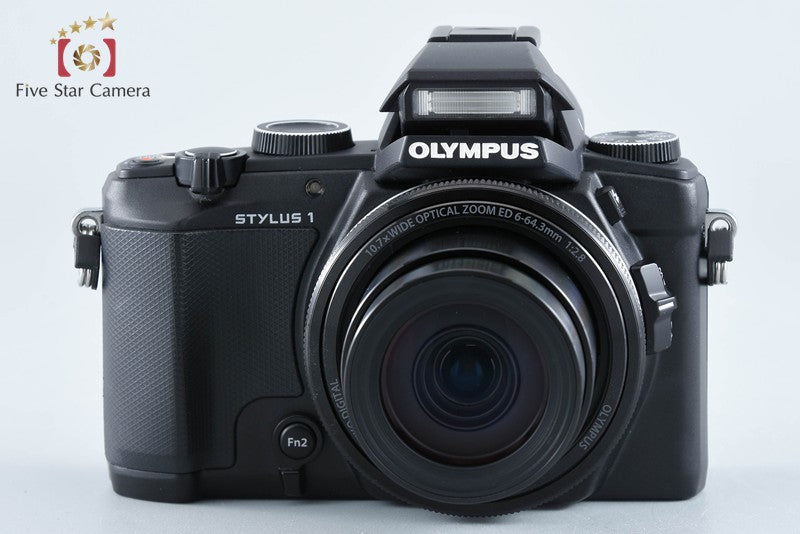 "Count 658" Olympus STYLUS 1 Black 12.0 MP Digital Camera w/ Box from Japan