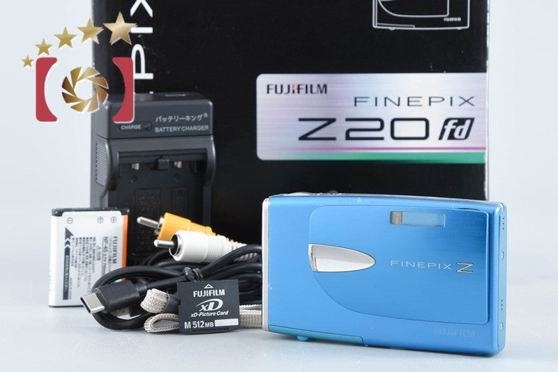 Fujifilm FinePix Z20fd Blue 10.0 MP Digital Camera w/ Box from Japan