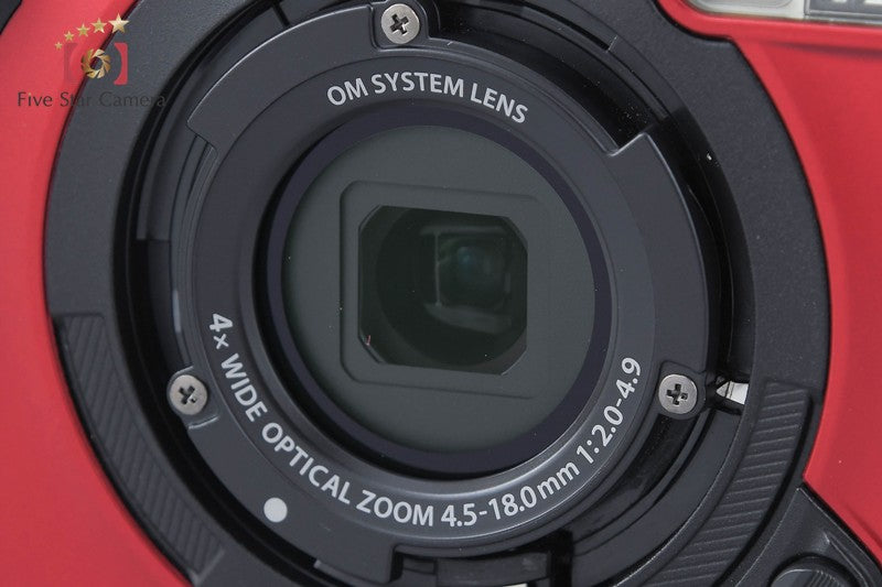 OM SYSTEM Olympus Tough TG-7 Red 12.0 MP Digital Camera w/ Box from Japan