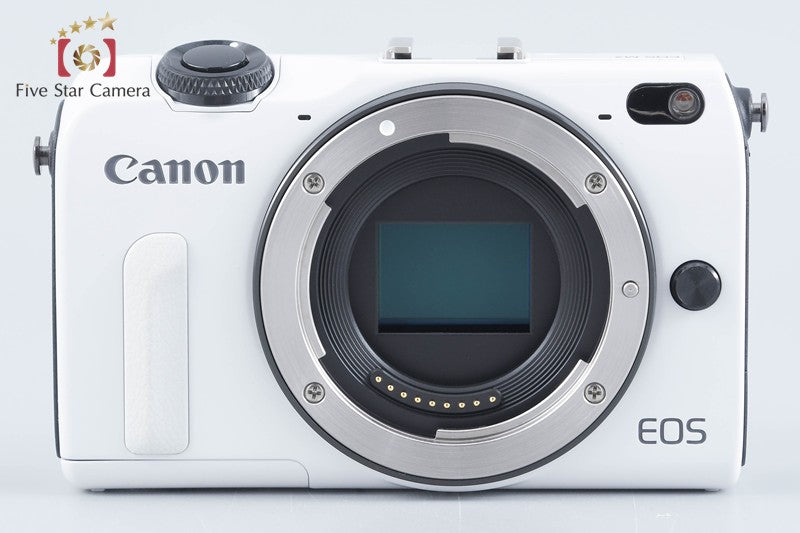Canon EOS M2 White 18.0 MP Digital Mirrorless Camera EF-M 22mm Lens from Japan