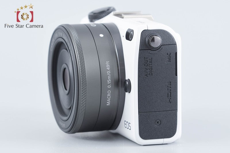Canon EOS M2 White 18.0 MP Digital Mirrorless Camera EF-M 22mm Lens from Japan