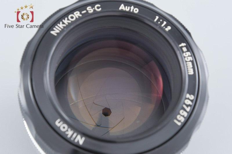 Nikon NIKKOR-S.C Auto 55mm f/1.2 Non Ai Lens from Japan