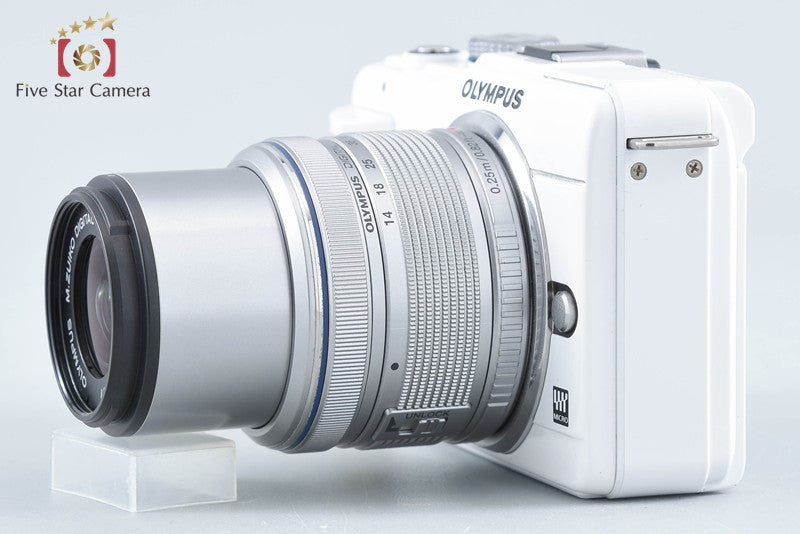 "Count 2,383" Olympus PEN Lite E-PL1s White 12.3 MP 14-42 Lens from Japan