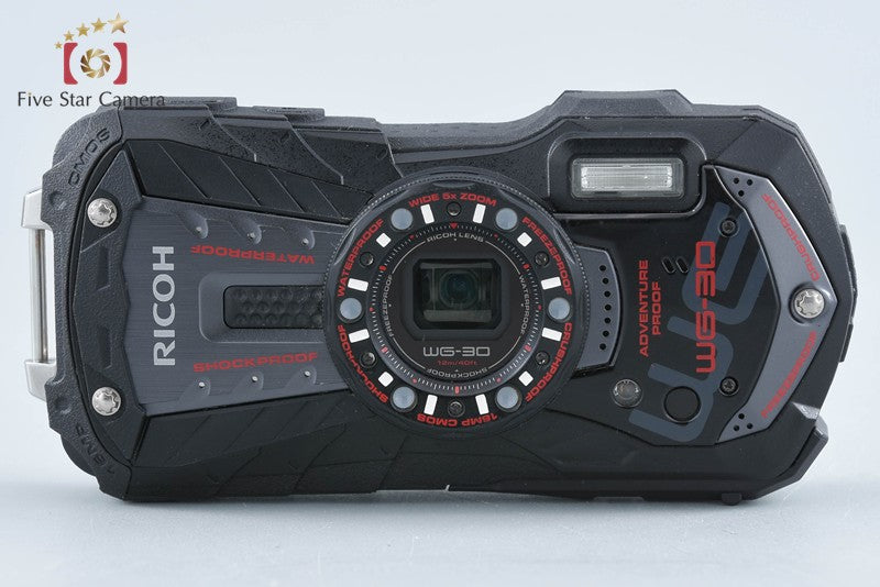 Ricoh Pentax WG-30 Black 16.0 MP Waterproof Action Camera from Japan