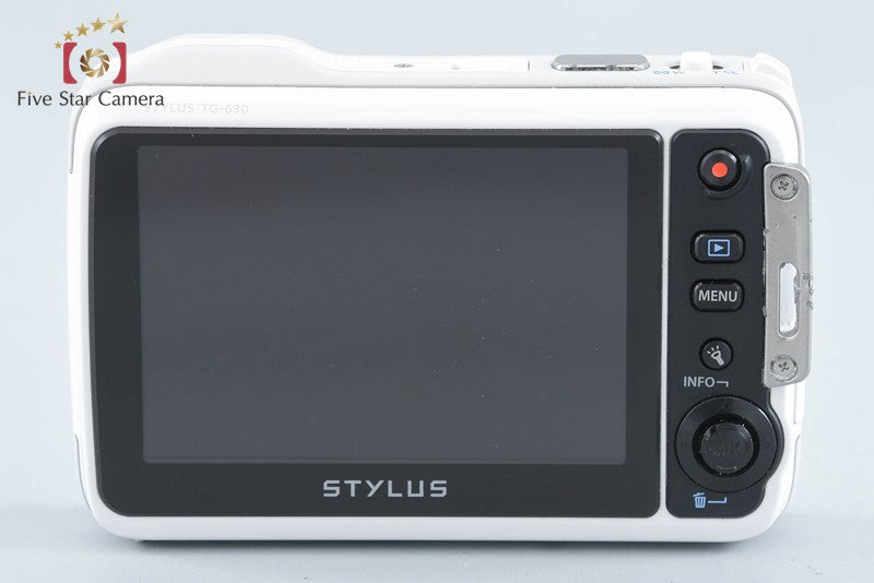 Olympus Stylus TG-630 Tough White 12.0 MP Waterproof Digital Camera from Japan