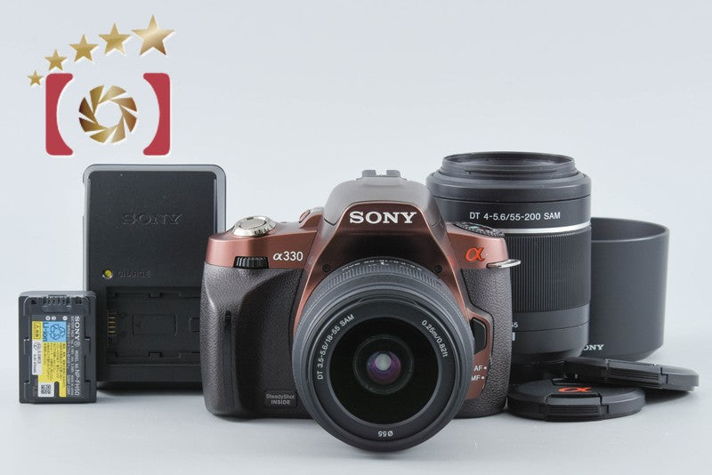 SONY α300 DSLR-A300 DSLR 18-55 55-200 Lenses [Japanese Language Only] from Japan