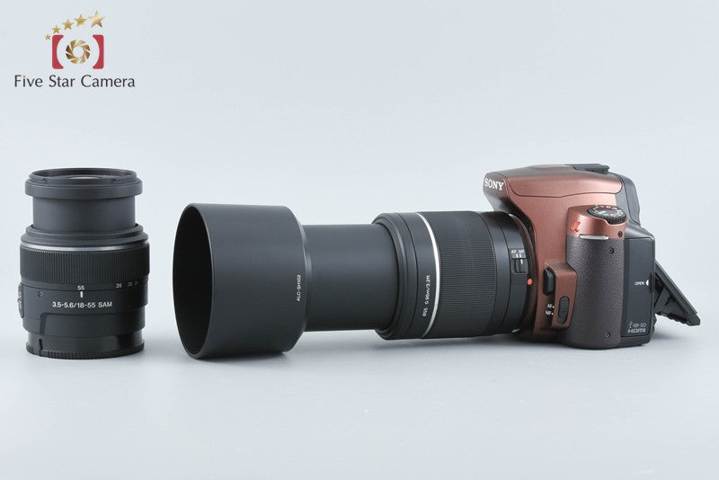 SONY α300 DSLR-A300 DSLR 18-55 55-200 Lenses [Japanese Language Only] from Japan