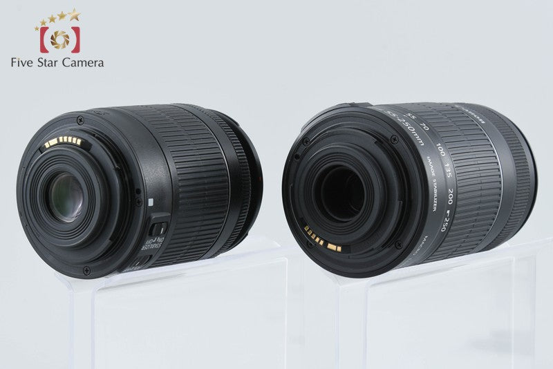 Canon EOS Kiss X7 / Rebel SL1 / 100D 18.0 MP 18-55 55-250 Lenses from Japan
