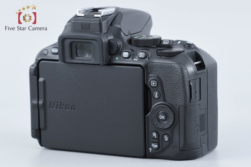 Nikon D5500 Black 24.2 MP DSLR Camera 18-55 55-300 VR Lenses w/ Box from Japan