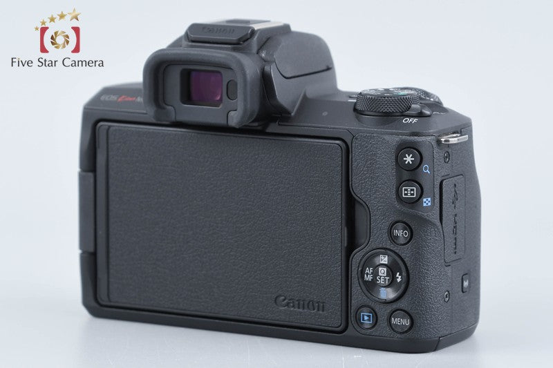 Canon EOS Kiss M / M50 Black 24.0MP 15-45 55-200 IS STM Lenses w/ Box from Japan