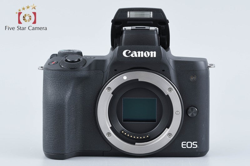 Canon EOS Kiss M / M50 Black 24.0MP 15-45 55-200 IS STM Lenses w/ Box from Japan