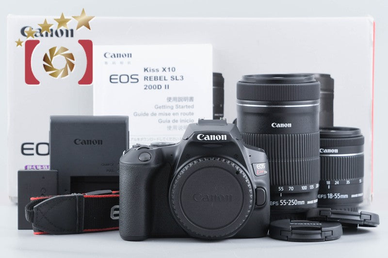 Canon EOS Kiss X10 / Rebel SL3 / 250D / 200DII 18-55 55-250 Lenses from Japan