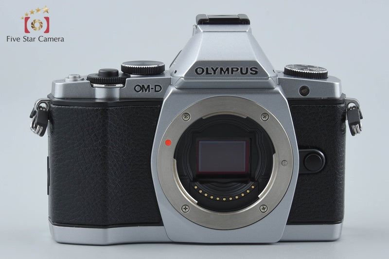 "Count 1,527" Olympus OM-D E-M5 Silver 16.0 MP Digital Camera Body from Japan