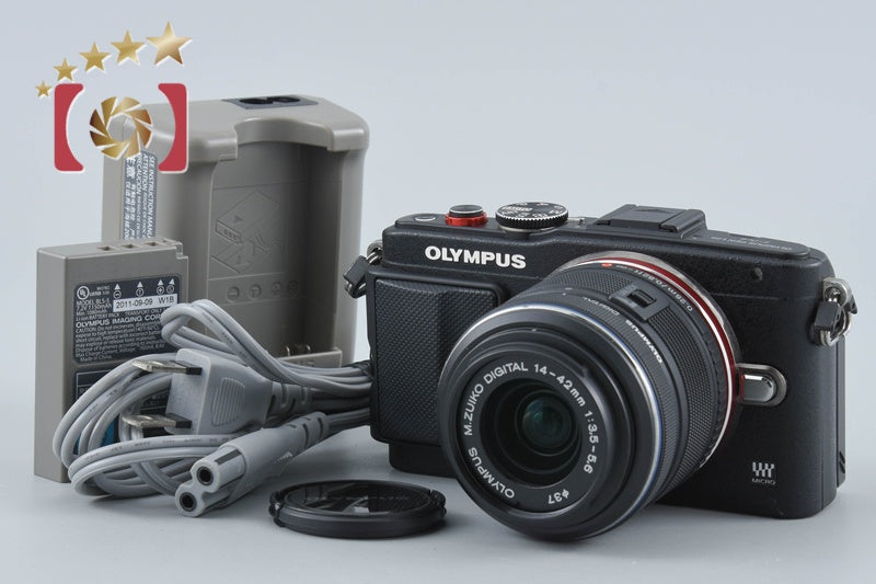 "Count 894" Olympus PEN Lite E-PL6 Black 16.1 MP 14-42 Lens from Japan