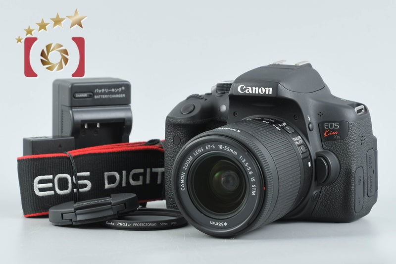 Canon EOS Kiss X8i / Rebel T6i / 750D 24.2 MP DSLR EF-S 18-55 Lens from Japan