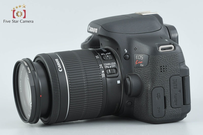 Canon EOS Kiss X8i / Rebel T6i / 750D 24.2 MP DSLR EF-S 18-55 Lens from Japan