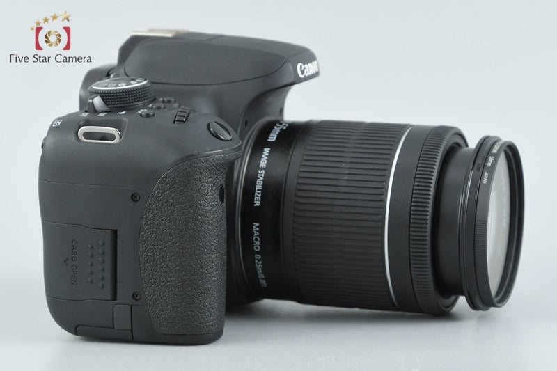 Canon EOS Kiss X8i / Rebel T6i / 750D 24.2 MP DSLR EF-S 18-55 Lens from Japan