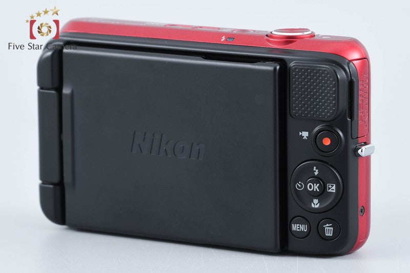 Nikon COOLPIX S6600 Raspberry Red 16.0 MP Digital Camera w/ Box from Japan
