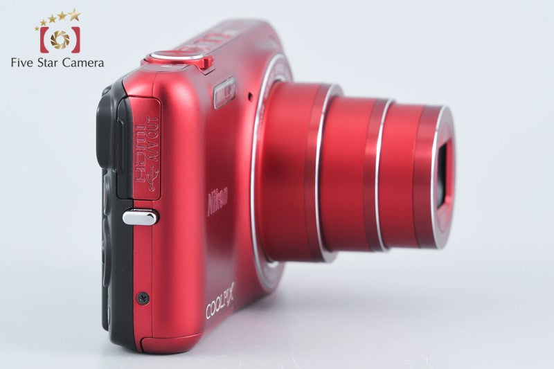 Nikon COOLPIX S6600 Raspberry Red 16.0 MP Digital Camera w/ Box from Japan
