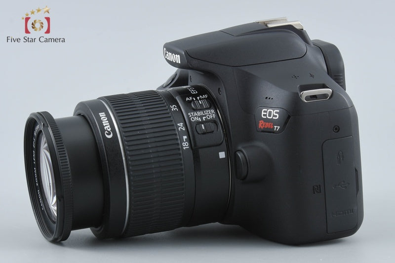 "Count 1,495" Canon EOS Rebel T7 / X90 / 2000D 24.1MP DSLR 18-55 Lens from Japan