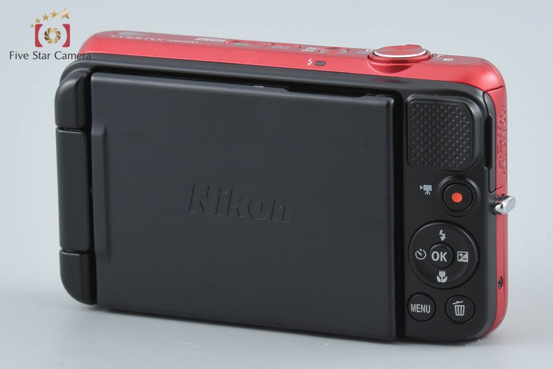 Nikon COOLPIX S6600 Raspberry Red 16.0 MP Digital Camera from Japan