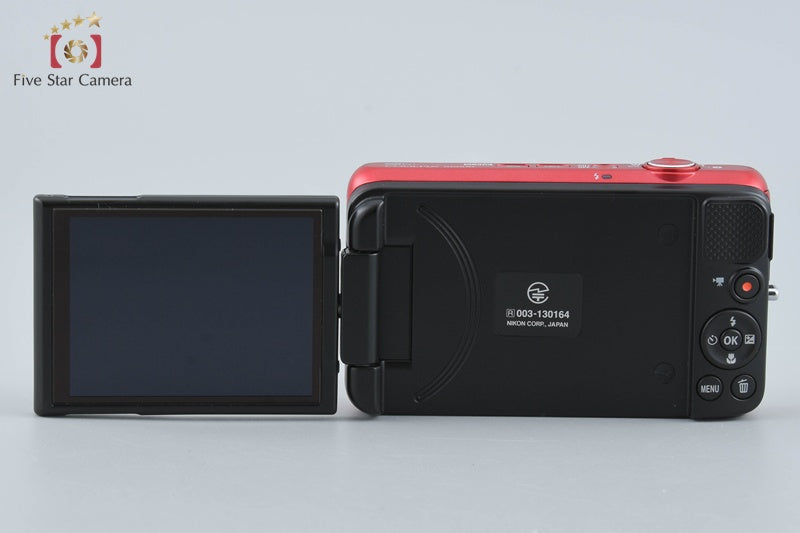 Nikon COOLPIX S6600 Raspberry Red 16.0 MP Digital Camera from Japan