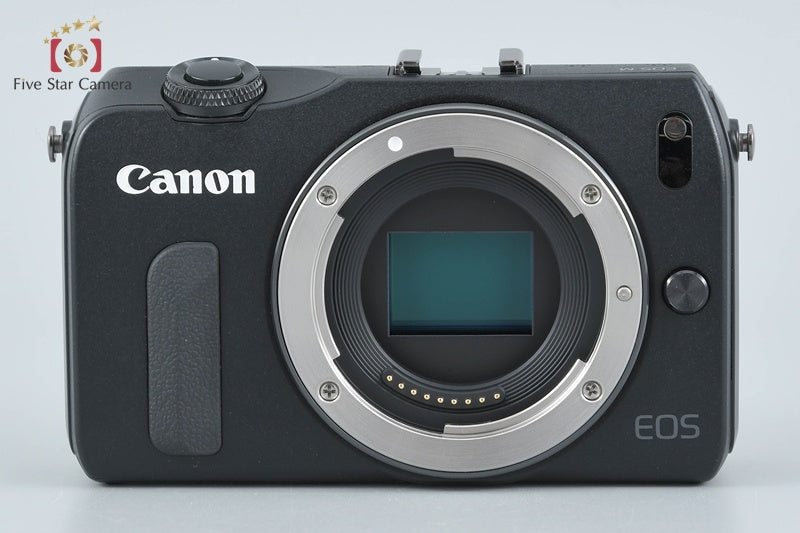 Canon EOS M Black 18.0 MP Mirrorless Camera 18-55 IS STM Lens from Japan