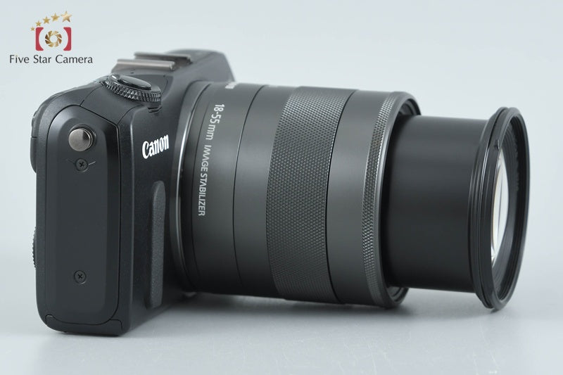 Canon EOS M Black 18.0 MP Mirrorless Camera 18-55 IS STM Lens from Japan