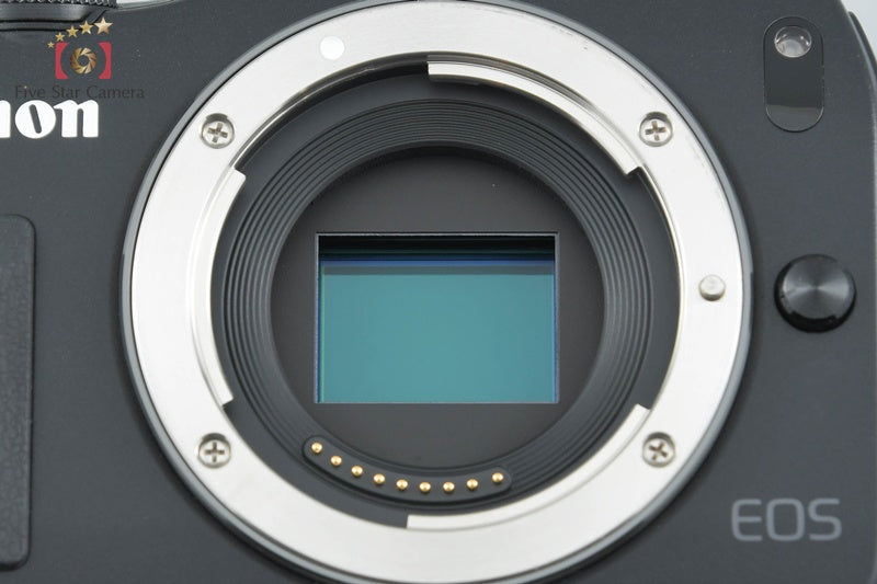 Canon EOS M Black 18.0 MP Mirrorless Camera 18-55 IS STM Lens from Japan
