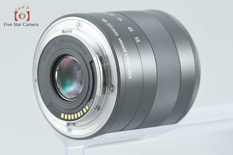 Canon EOS M Black 18.0 MP Mirrorless Camera 18-55 IS STM Lens from Japan