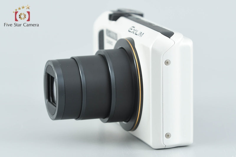 Casio HIGH SPEED EXILIM EX-ZR300 White 16.1 MP Digital Camera w/ Box from Japan