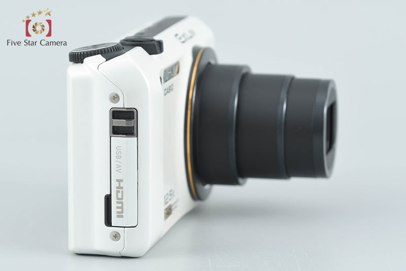 Casio HIGH SPEED EXILIM EX-ZR300 White 16.1 MP Digital Camera w/ Box from Japan