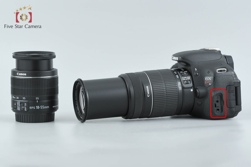 Canon EOS Kiss X5 / Rebel T3i / 600D 18.0 MP 18-55 55-250 Lenses from Japan