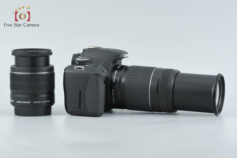 Canon EOS Kiss X5 / Rebel T3i / 600D 18.0 MP 18-55 55-250 Lenses from Japan