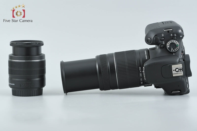 Canon EOS Kiss X5 / Rebel T3i / 600D 18.0 MP 18-55 55-250 Lenses from Japan