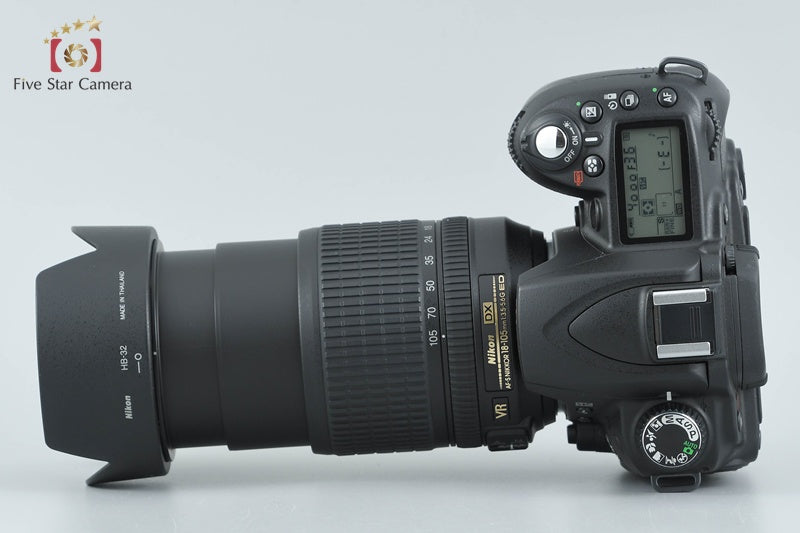 "Count 3,153" Nikon D90 12.3 MP DSLR Camera AF-S DX 18-105 G VR Lens from Japan